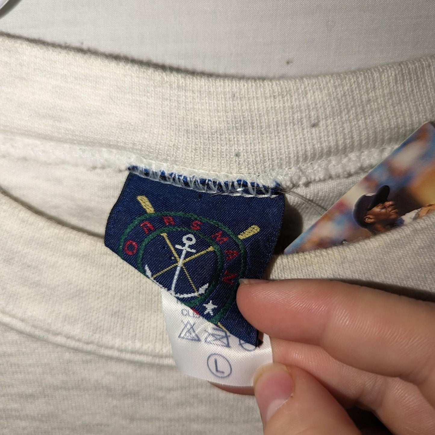 90s Plaid Cooperstown NY Location Crewneck Sweatshirt