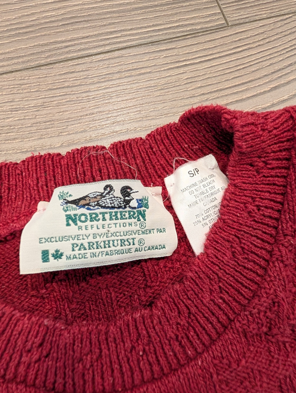 90s Women's Northern Reflections Textured Knit Sweater