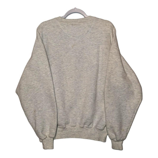 90s Plaid Cooperstown NY Location Crewneck Sweatshirt