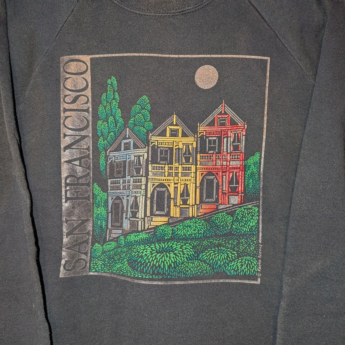 90s San Francisco Location Crewneck Sweatshirt