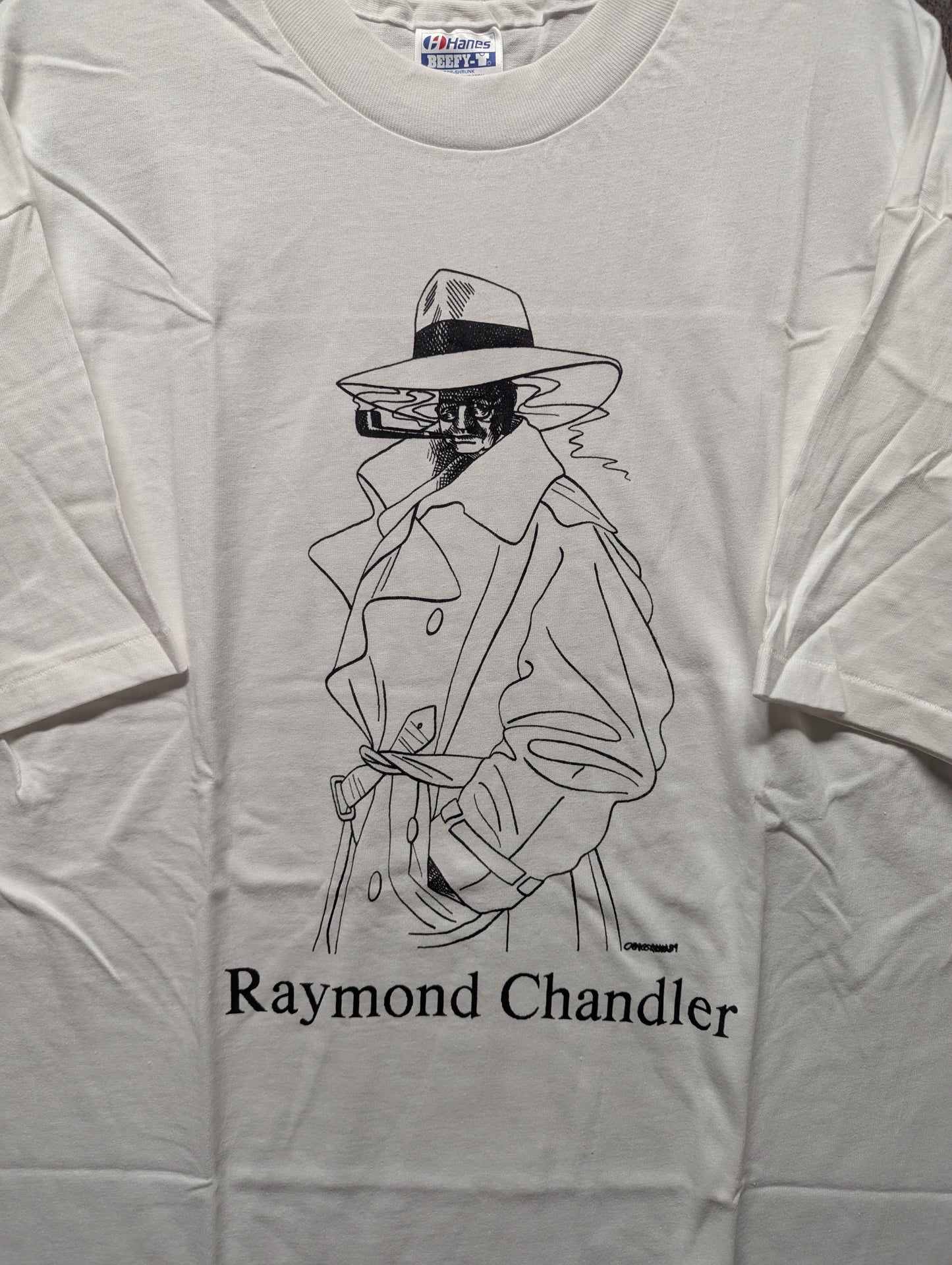 1989 Raymond Chandler Detective Art T shirt