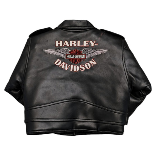Y2K Youth Harley-Davidson Biker Jacket