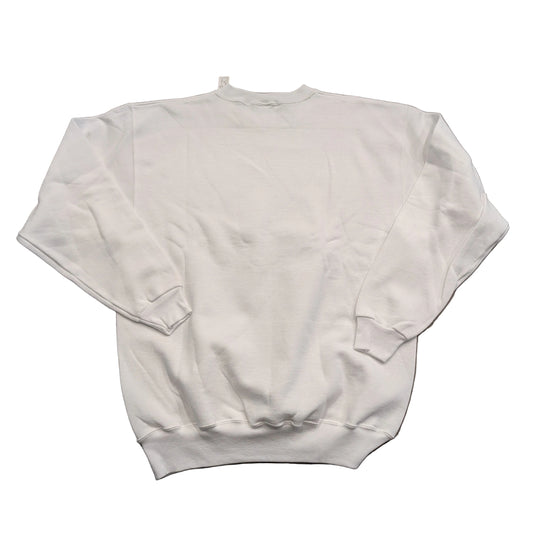 90's/Y2K NBW Silver and Gold American Flag Crewneck Sweatshirt