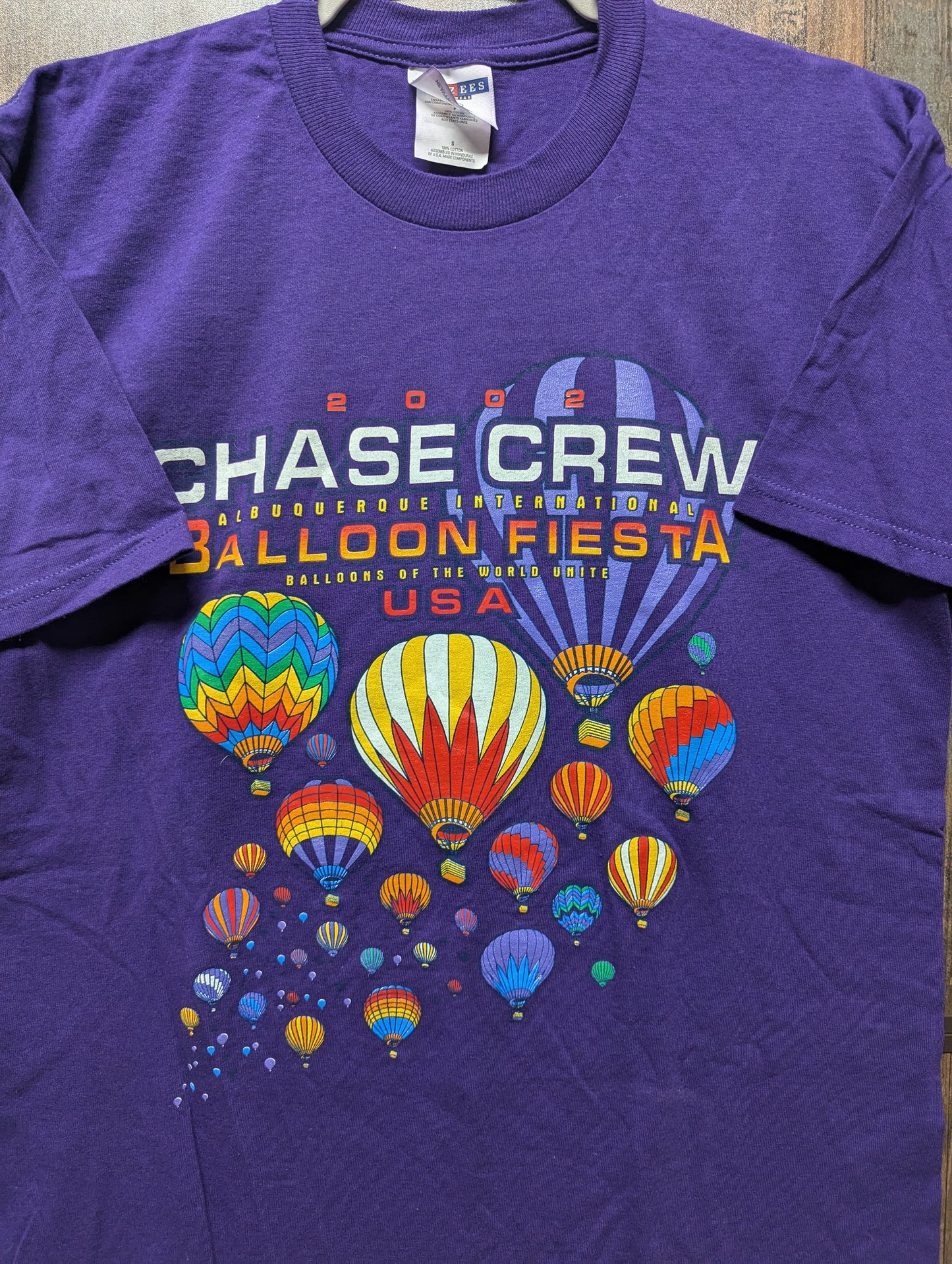 2002 Hot Air Balloon Chase Crew T shirt