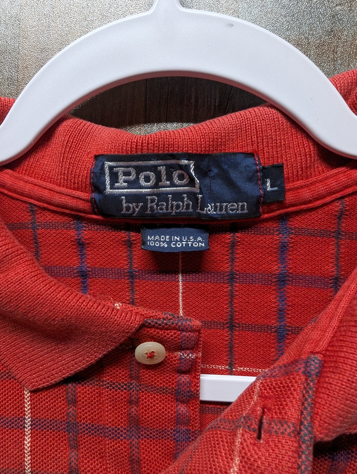90s Polo Ralph Lauren Checkered Polo Shirt