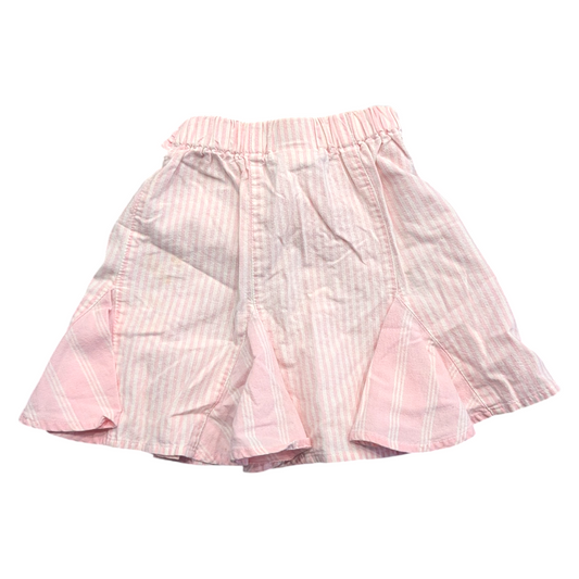 90s Youth Pink Pinstriped Cute Pleated Skirt