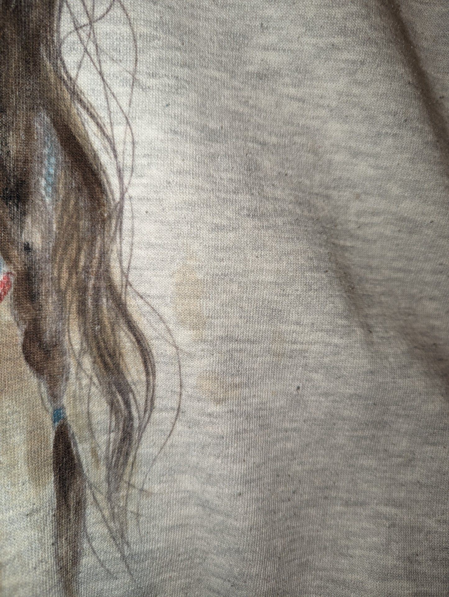 80s / 90s Custom hand drawn Native American Indigenous art crewneck sweatshirt