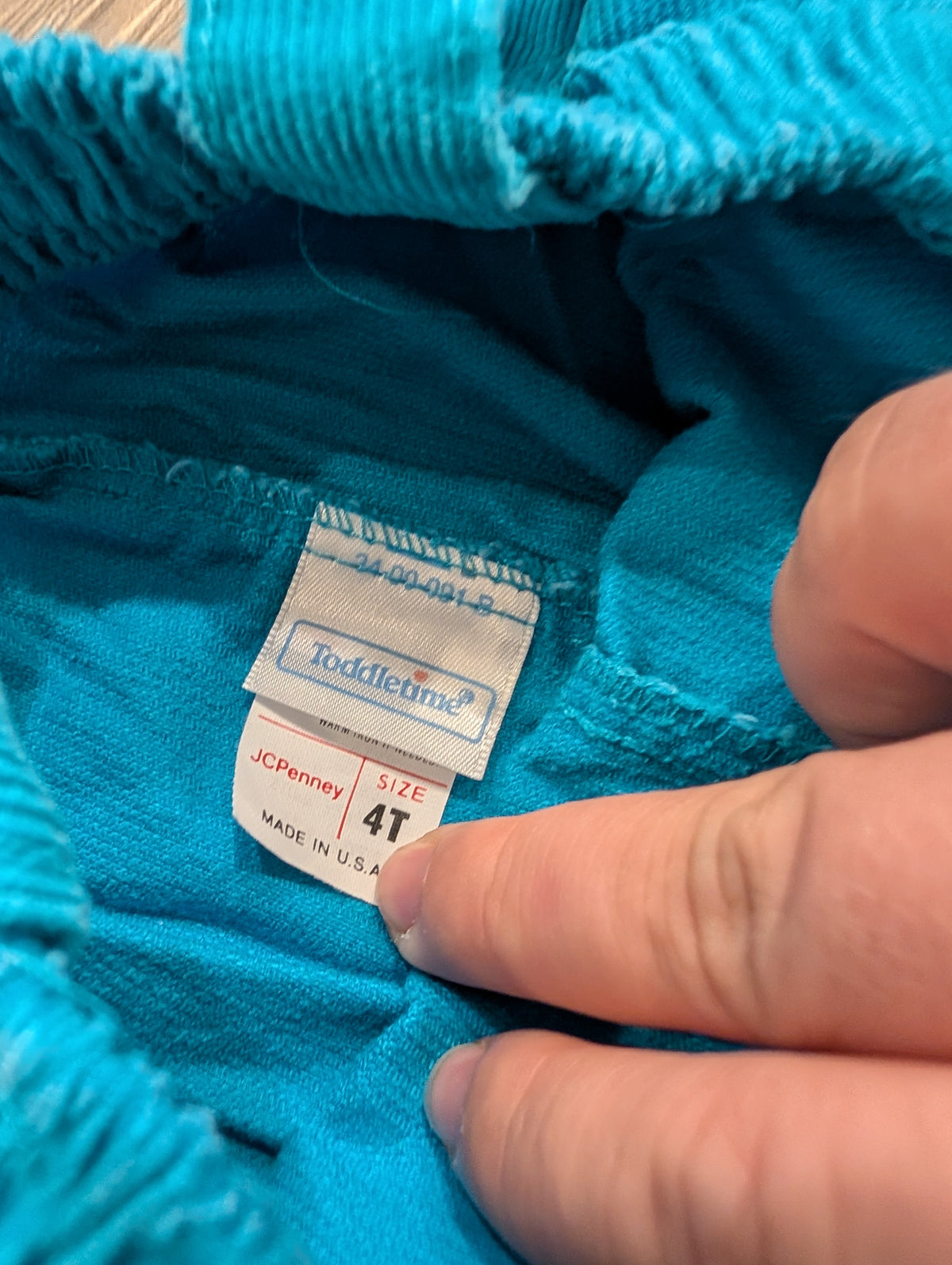 90s Youth Solid Light Blue Corduroy Overalls