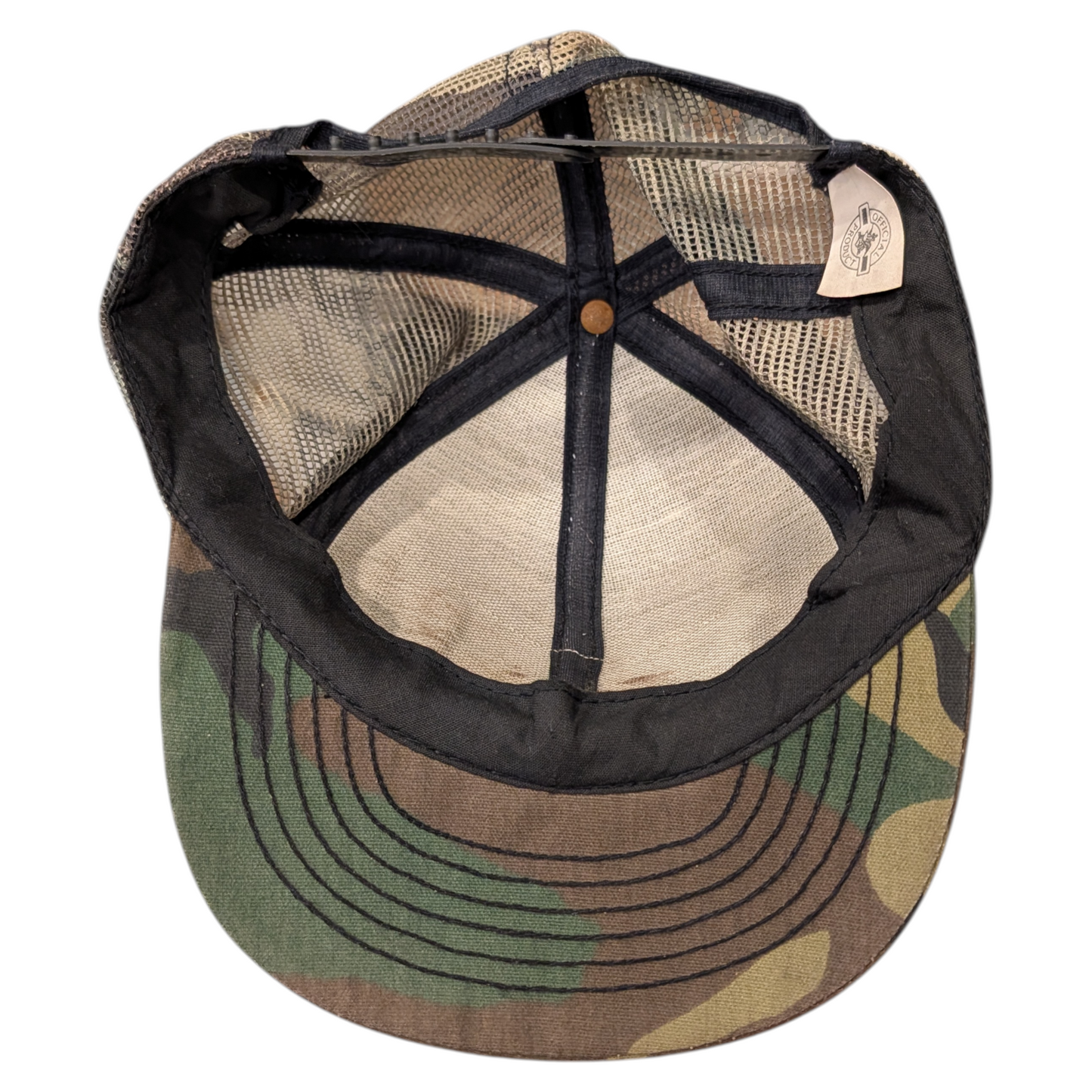 80's Camouflage Budweiser Trucker Snapback Hat