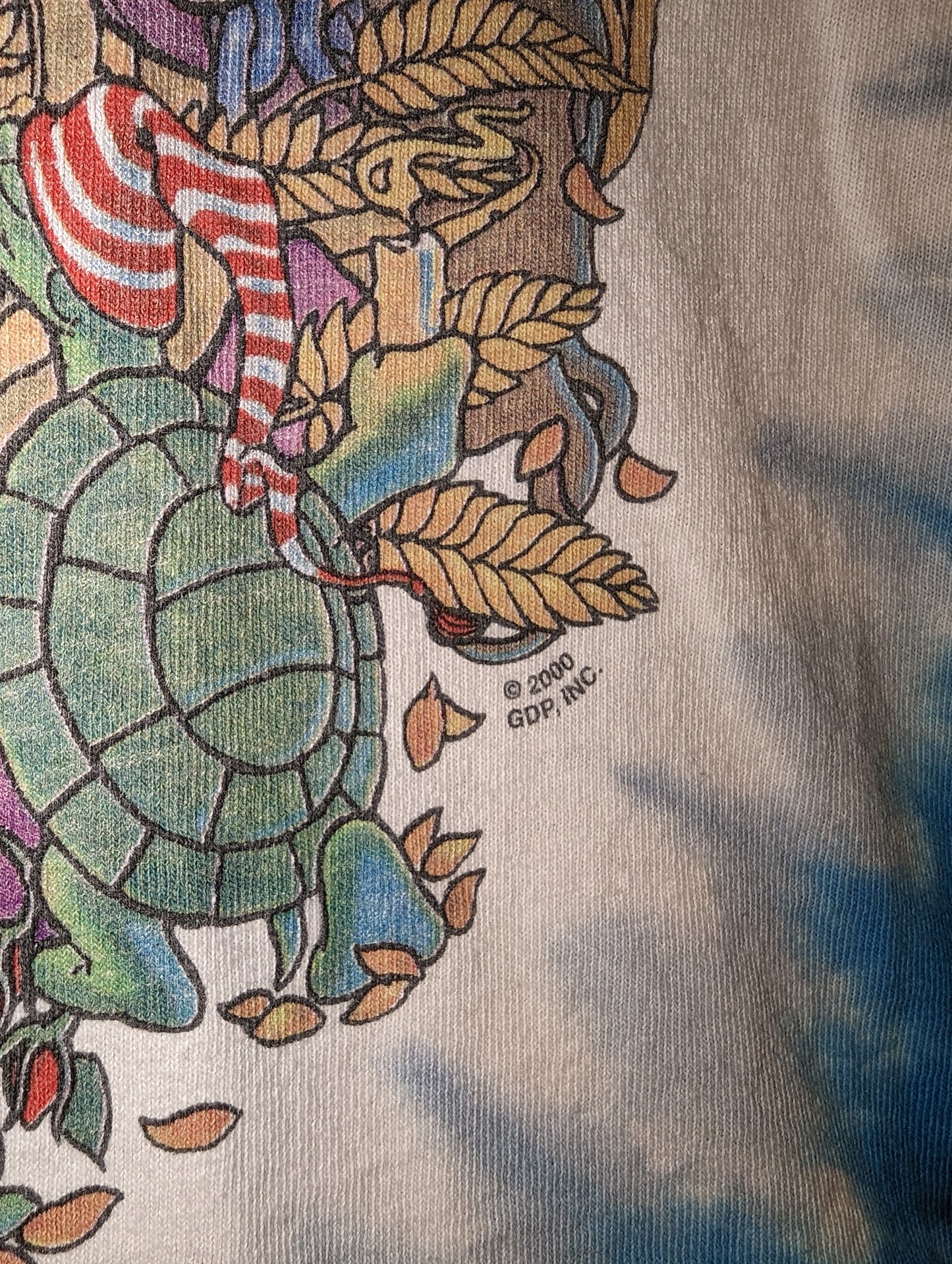 2000 Grateful Dead Terrapin Moon Liquid Blue t shirt