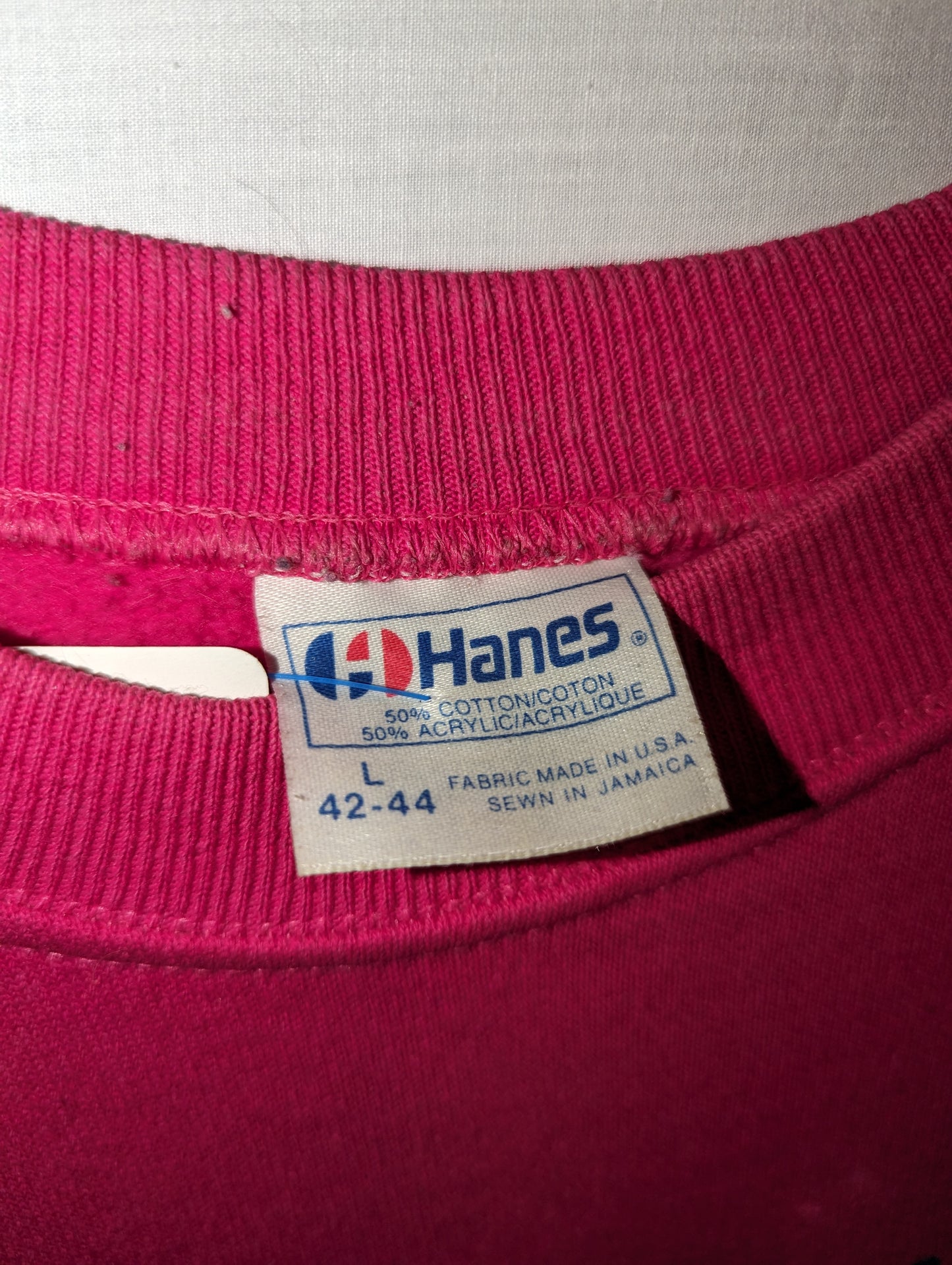80s Pink Boston Crewneck Sweatshirt