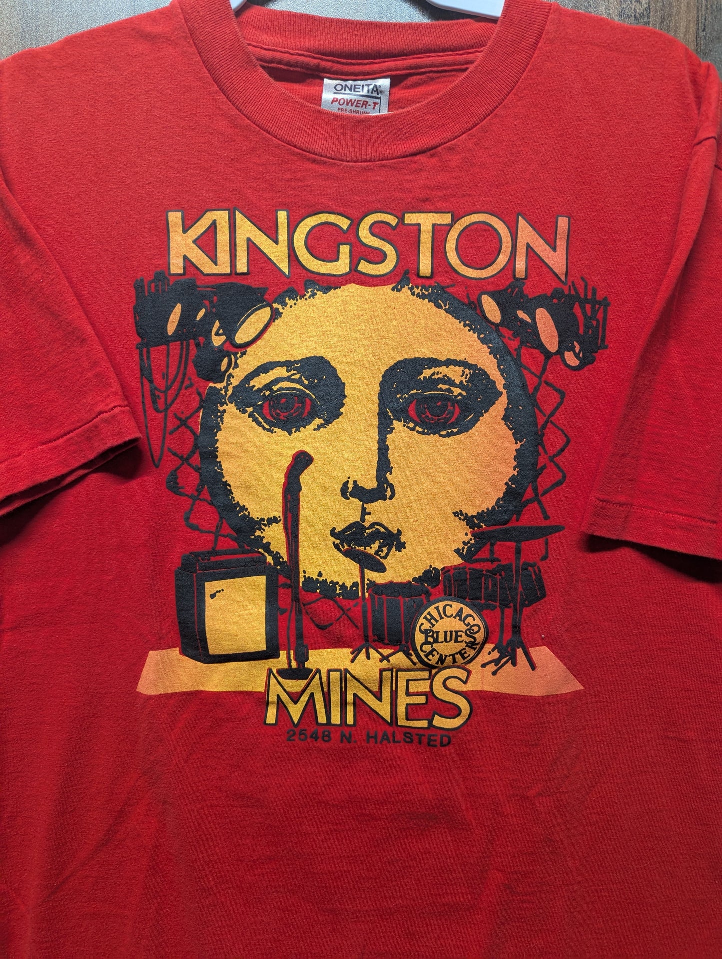 90s Kingston Mines Chicago Blues Center t shirt