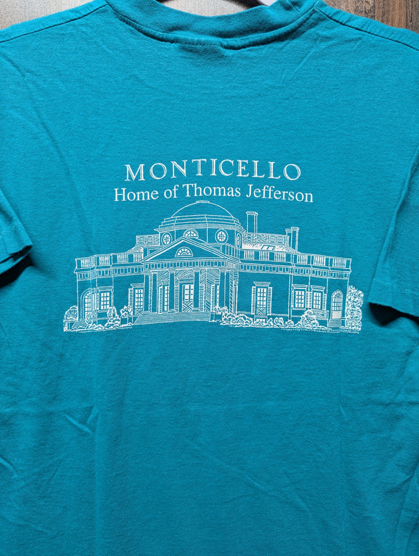 80s Monticello Home of Thomas Jefferson t shirt