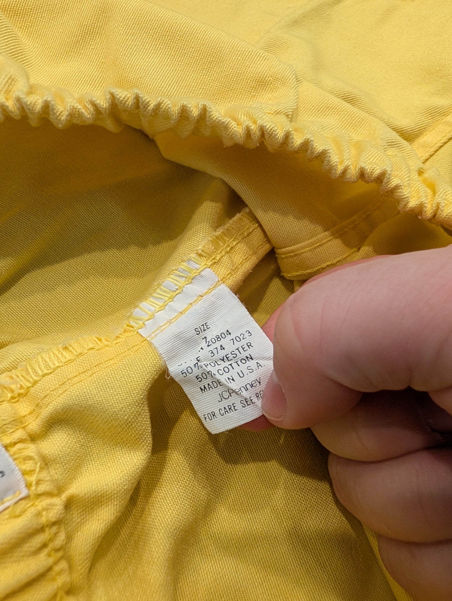 80s Youth Solid Yellow Shorts