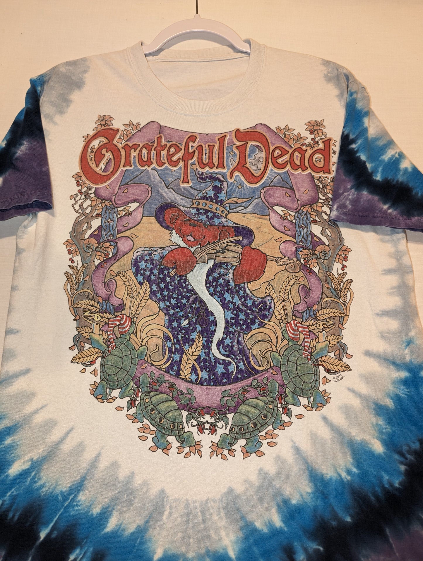 2000 Grateful Dead Terrapin Moon Liquid Blue t shirt