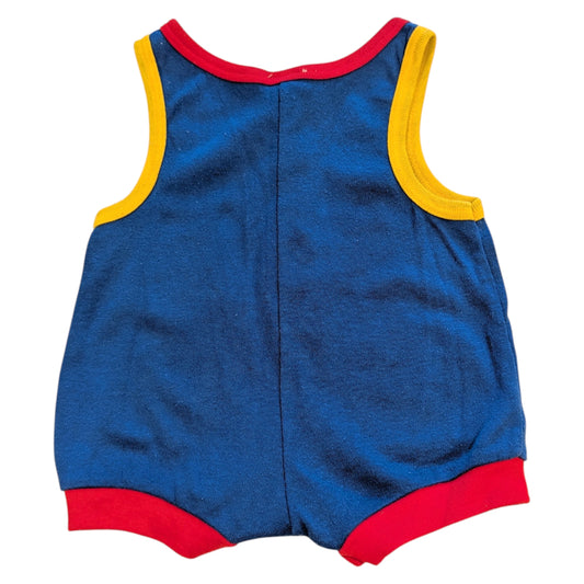 80s Youth Primary Colored Animal Knit One Piece Jumper