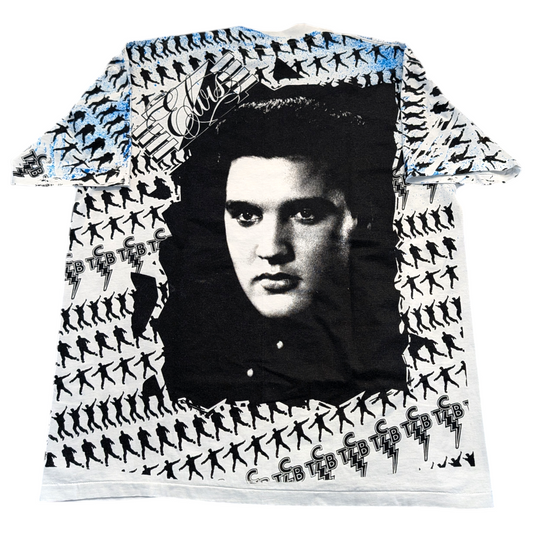 80's AOP Elvis TCB T shirt