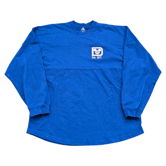 Walt Disney World Blue Sparkle Spirit Jersey Long Sleeve T shirt