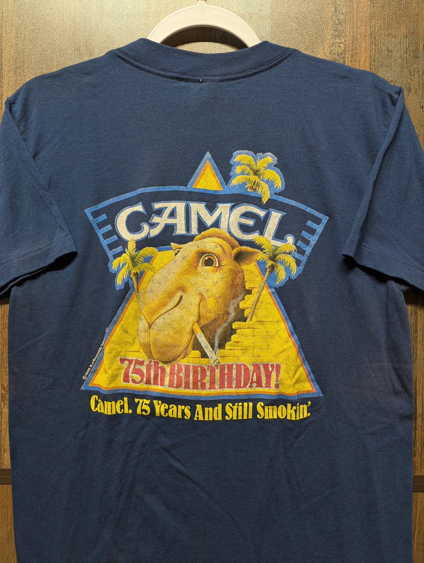 1988 Camel Cigarettes 75th anniversary t shirt