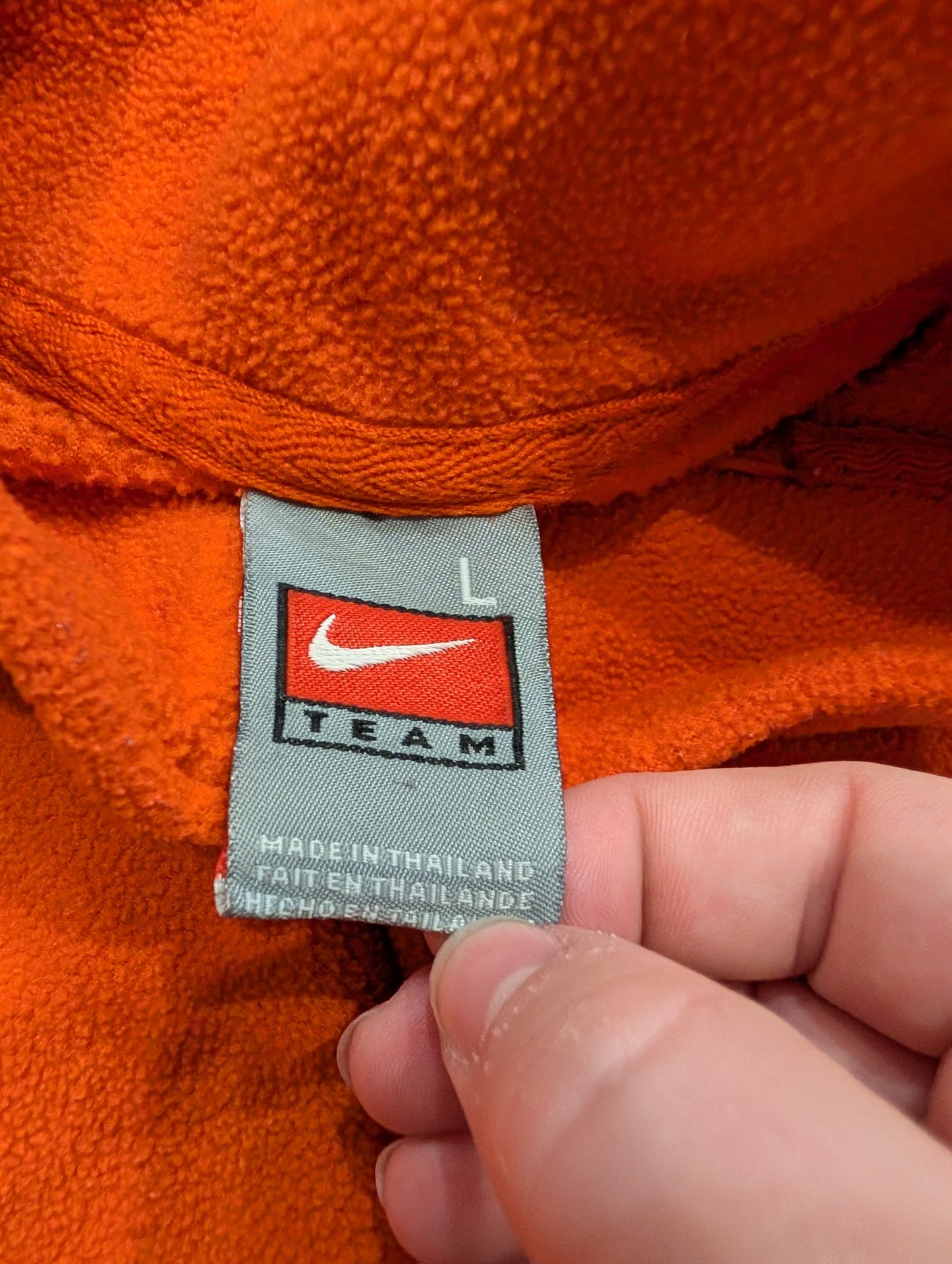 90's Nike Clemson 1/4 zip Fleece Pull Over Sweatshirt
