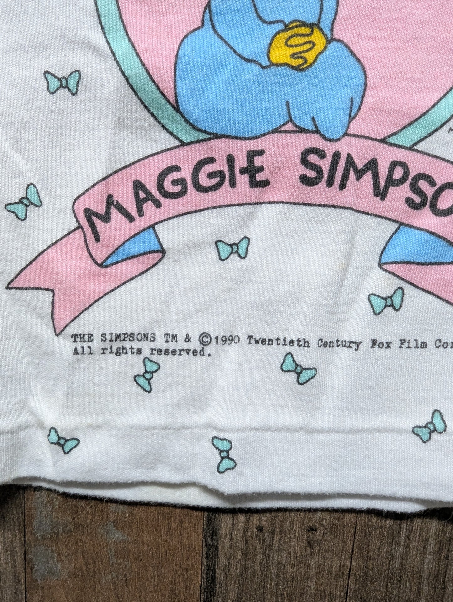 1990 Maggie Simpson Baby Youth T shirt