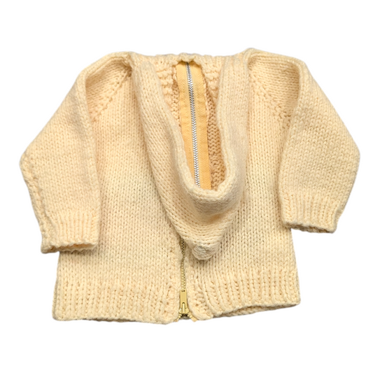 70s Youth Train Knit Hoodie Sweater