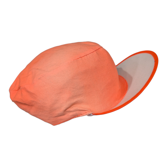 80's Neon Orange Painters Hat