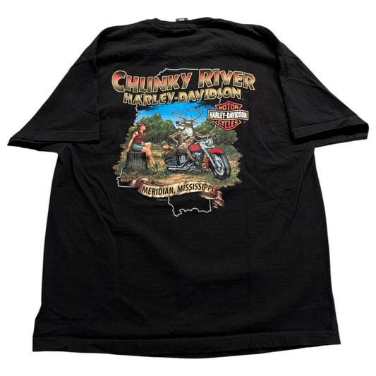 2023 Harley-Davidson Motor Cycle Chunky River Meridean Mississippi T shirt