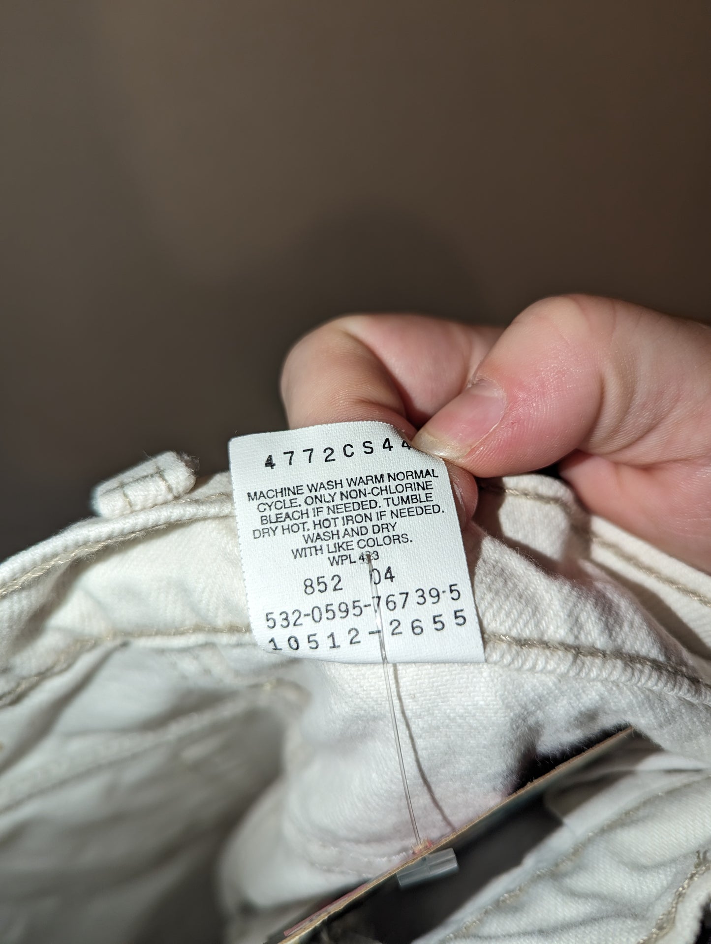 90s White Levi 512 denim jeans