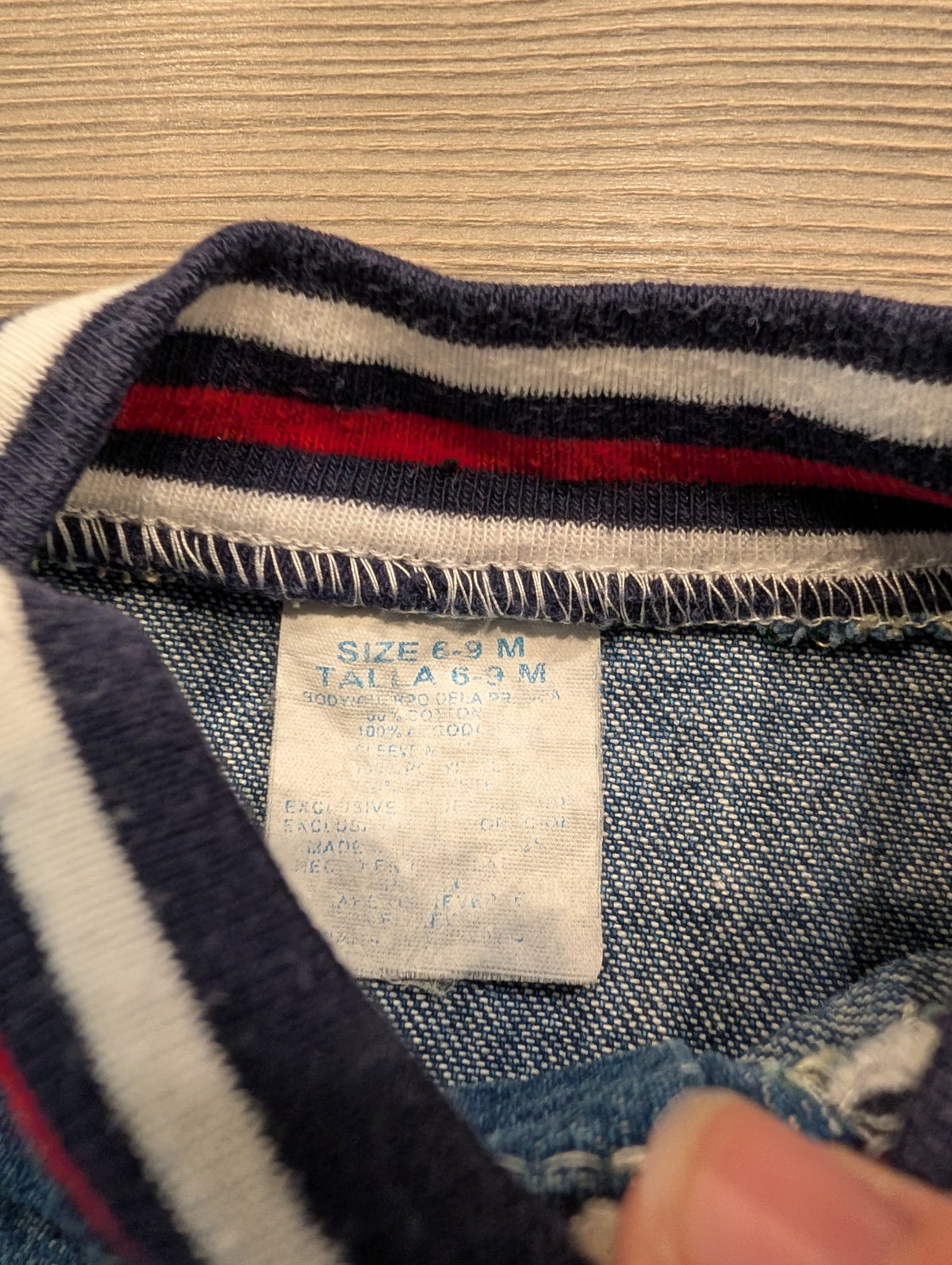 90s Youth Mini Team Denim Varsity Baby Jacket