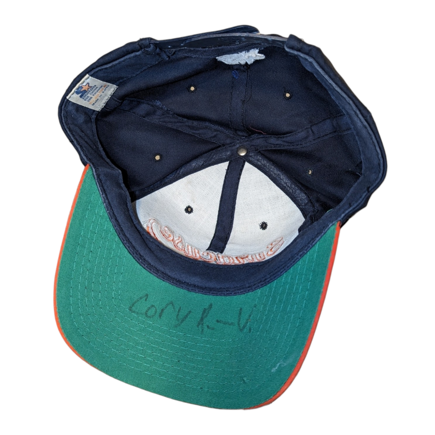 90s Syracuse University Tailsweep Starter Snapback Hat