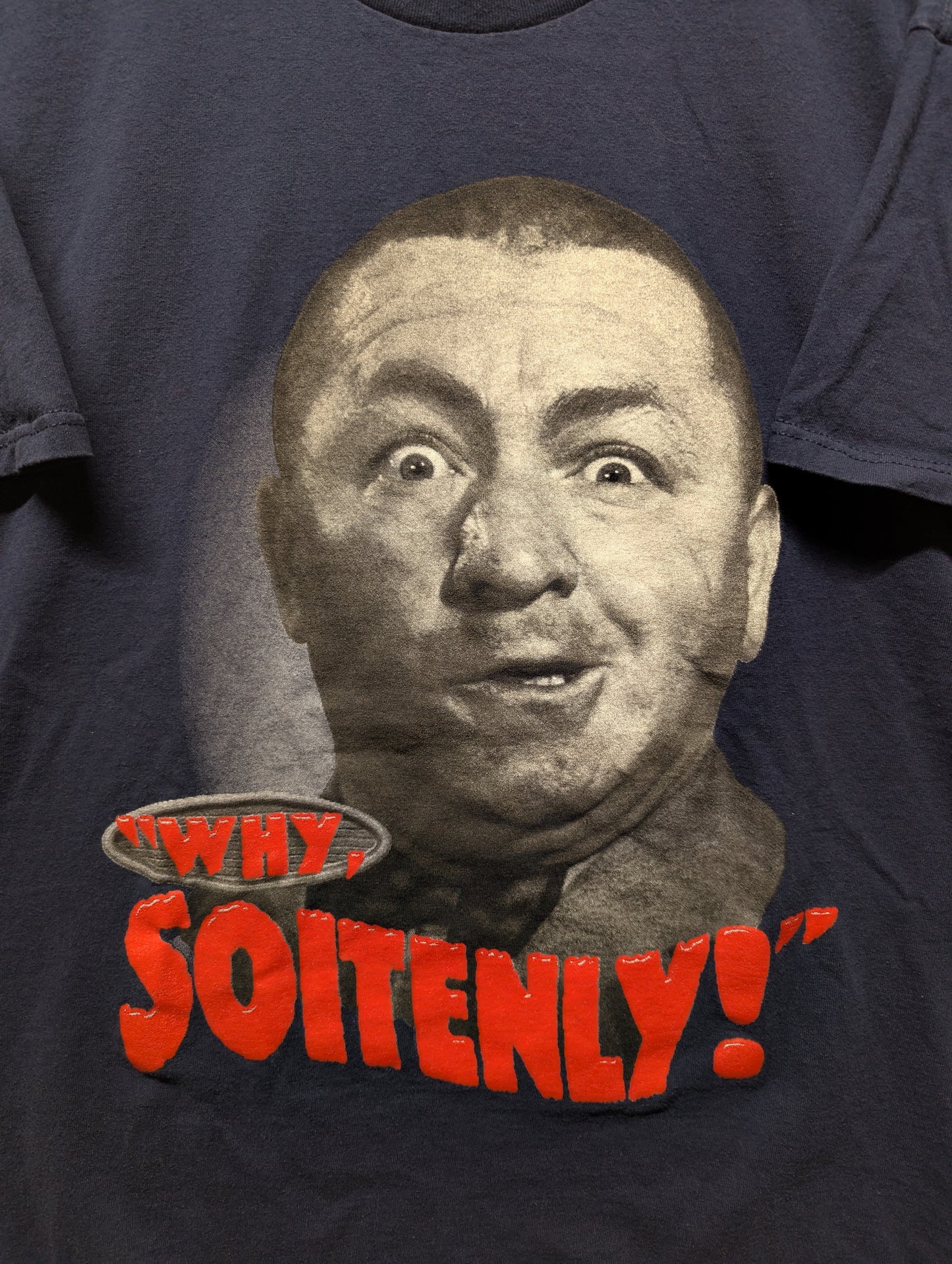 2001 Curly Big Face Three Stooges t shirt