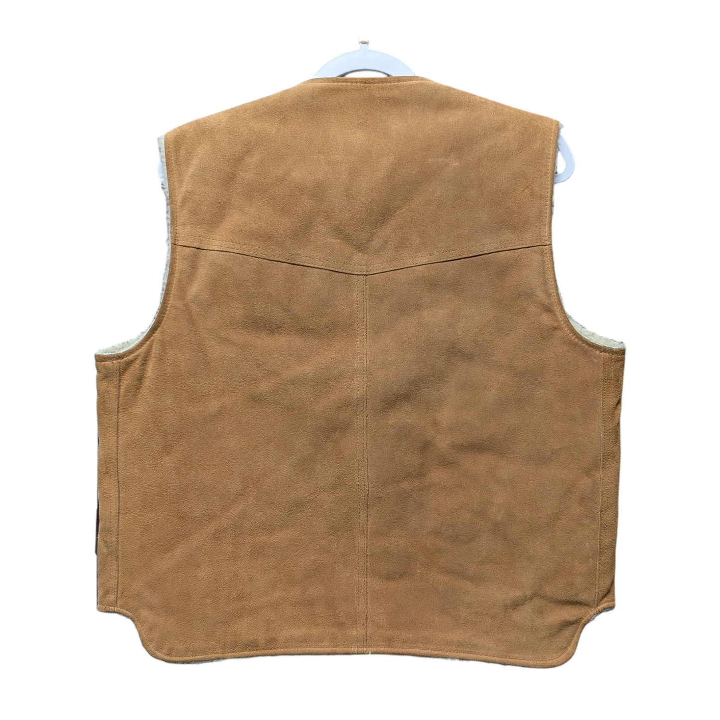 70s / 80s Fieldmaster Suede Leather Sherpa Lined Western Vest