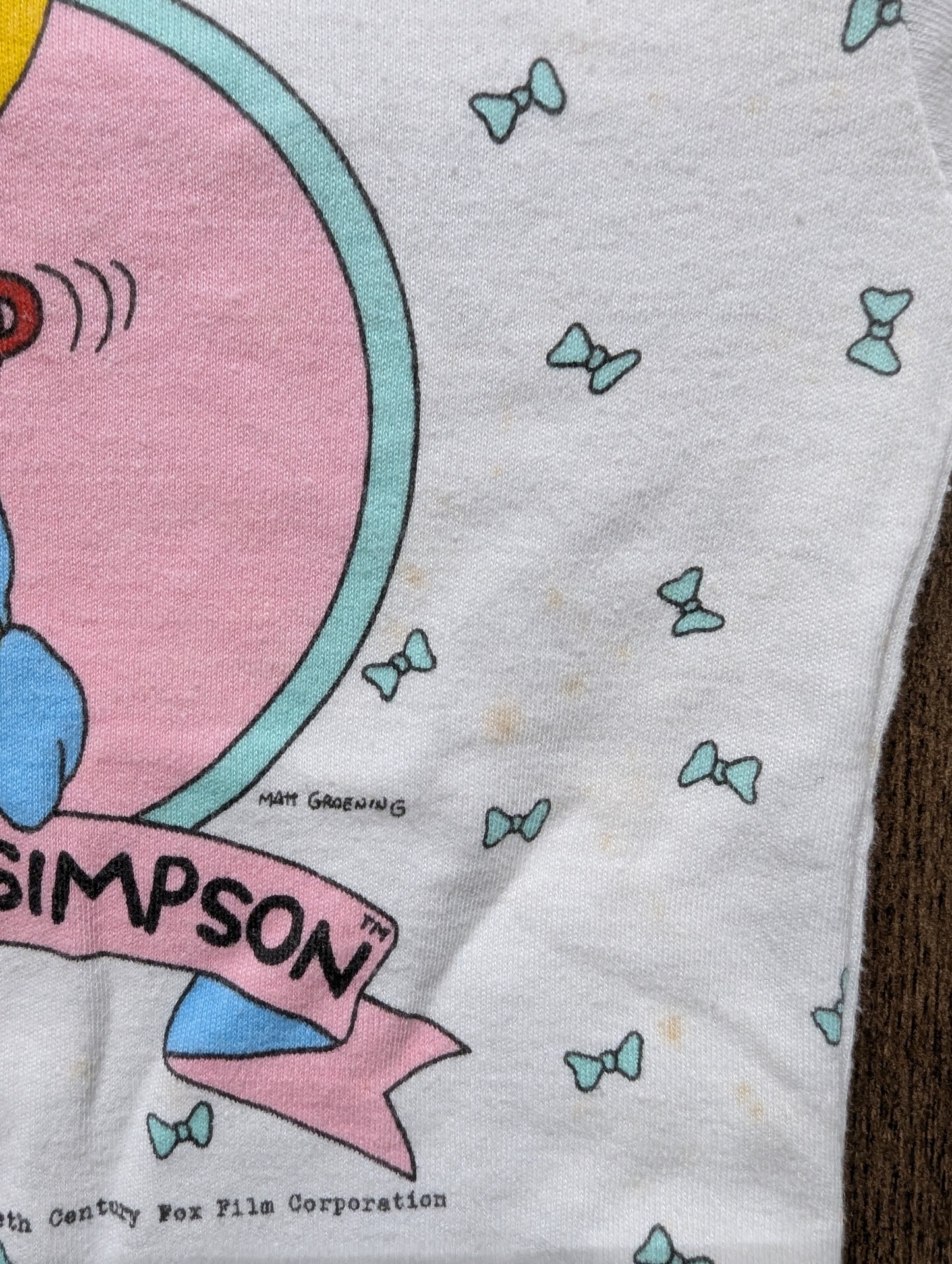 1990 Maggie Simpson Baby Youth T shirt