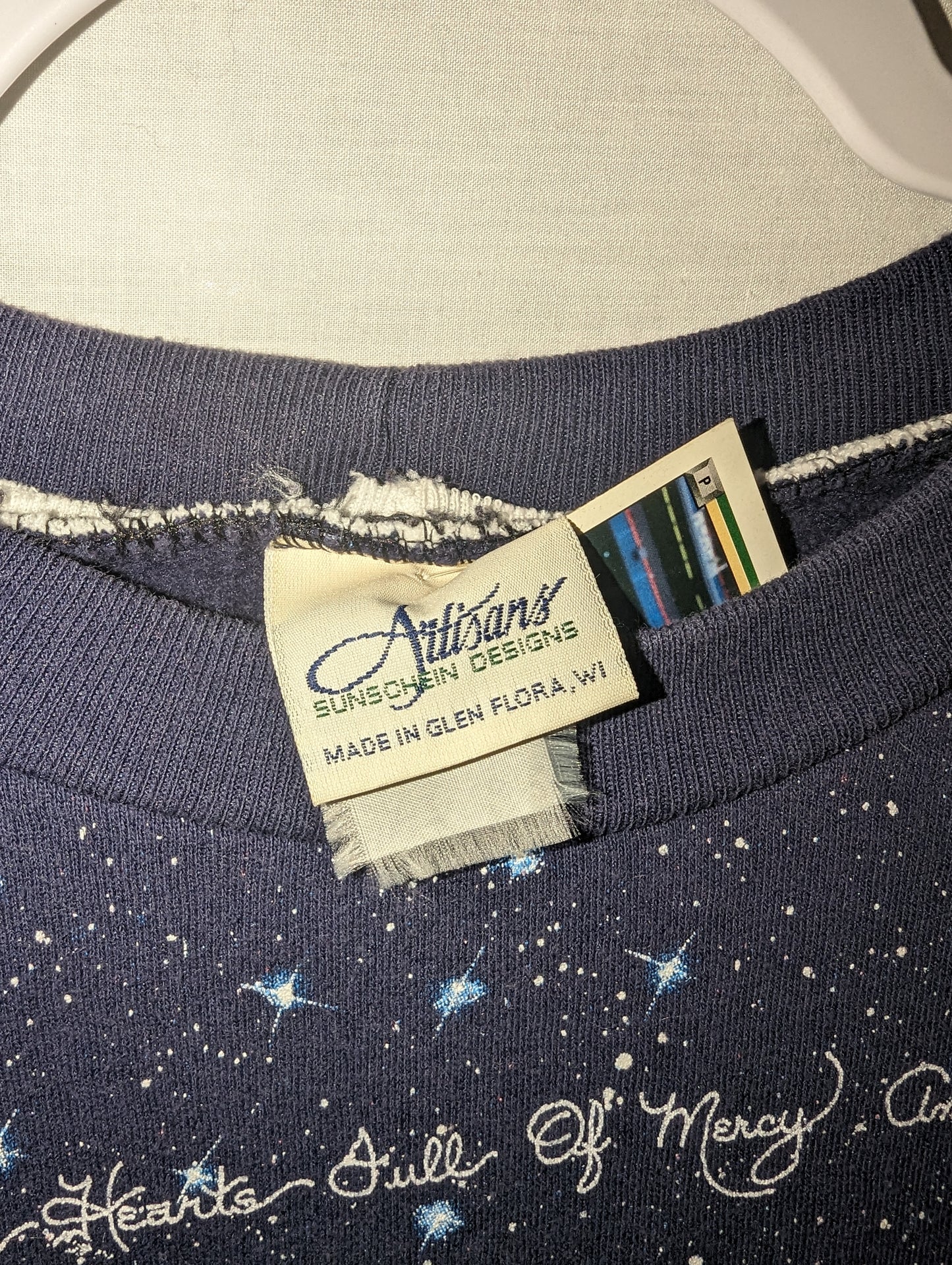 90s Angel Christmas AOP Crewneck sweatshirt