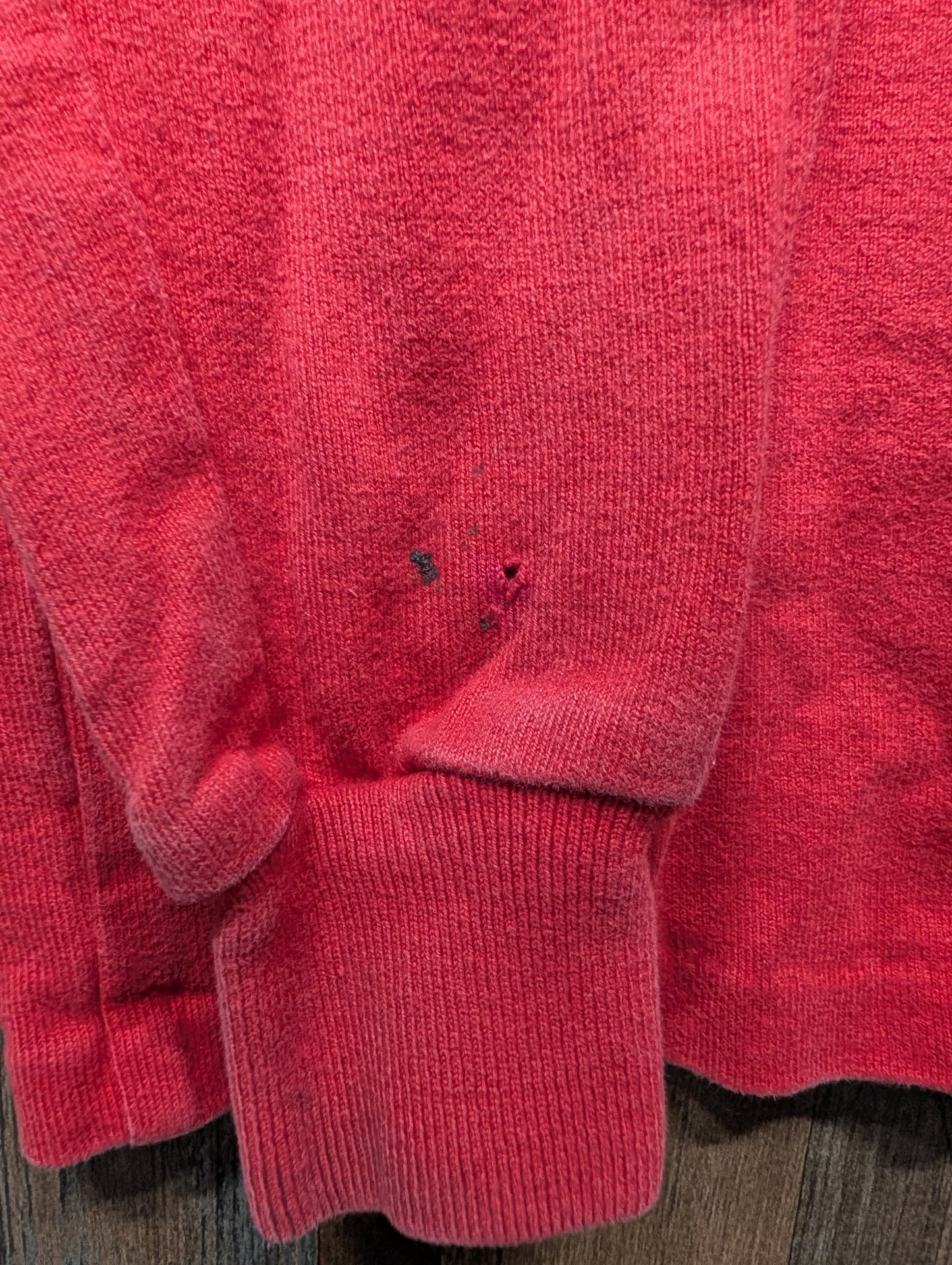 90s Red LL Bean Mock Neck Long Sleeve Shirt