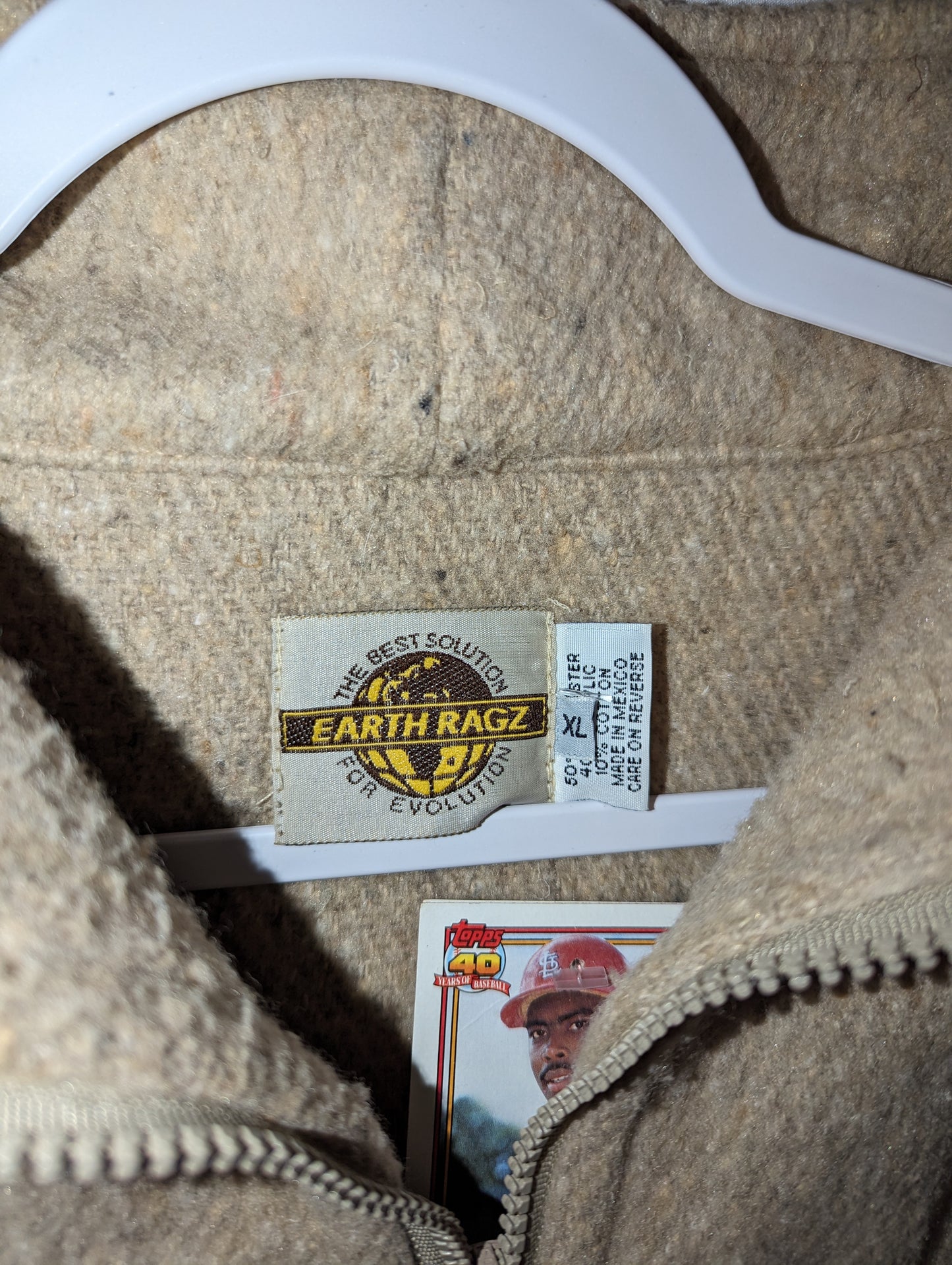 90s Earth Ragz Cotton quarter zip baggy sweater