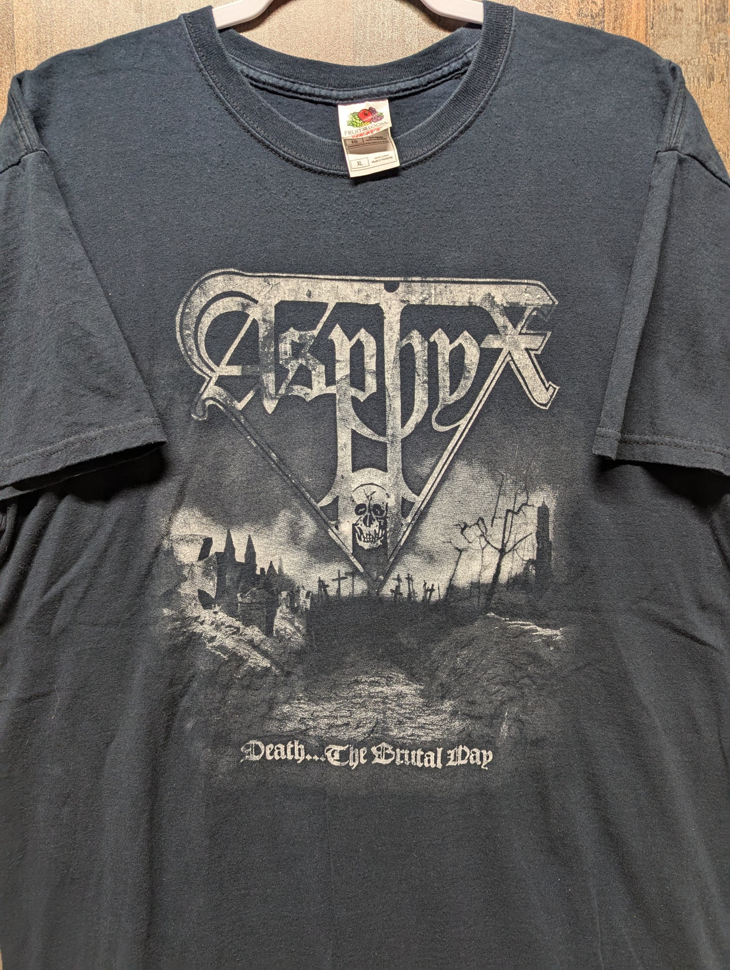 Y2K Asphyx Death The Brutal Day Metal T shirt