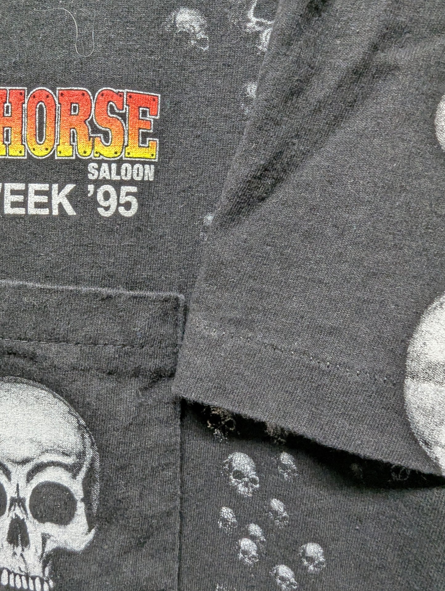 1995 Iron Horse Saloon Bike Week AOP Pocket T shirt