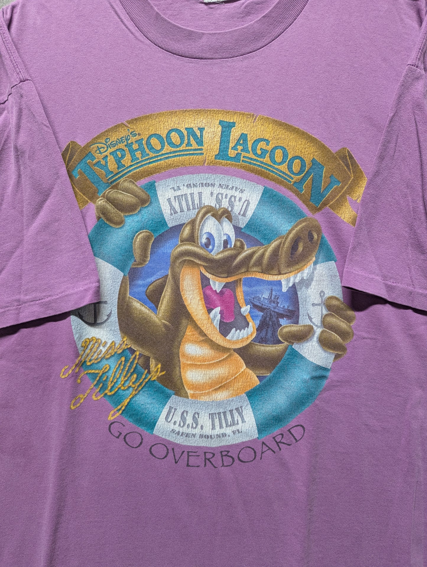 90s Disney Typhoon Lagoon Go Overboard T shirt