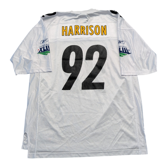 Y2K Reebok James Harrison Pittsburgh Steelers Superbowl XLIII NFL Jersey