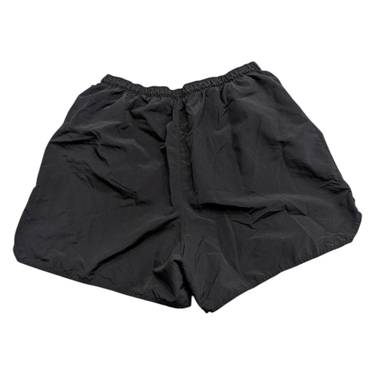 Military Army Black Nylon Work Out Shorts
