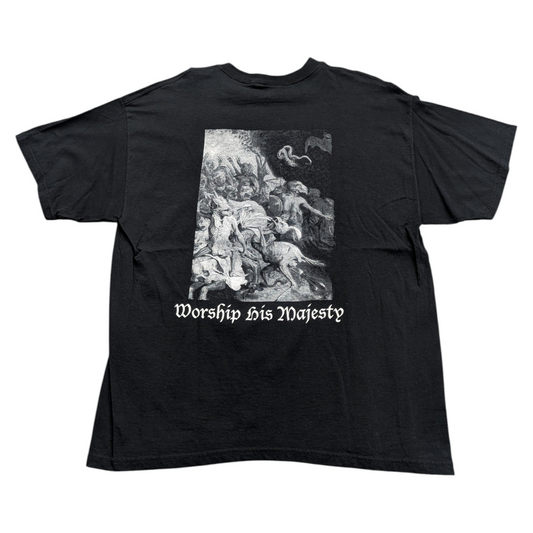 Y2K Demonic Christ Worship His Majesty Metal T shirt
