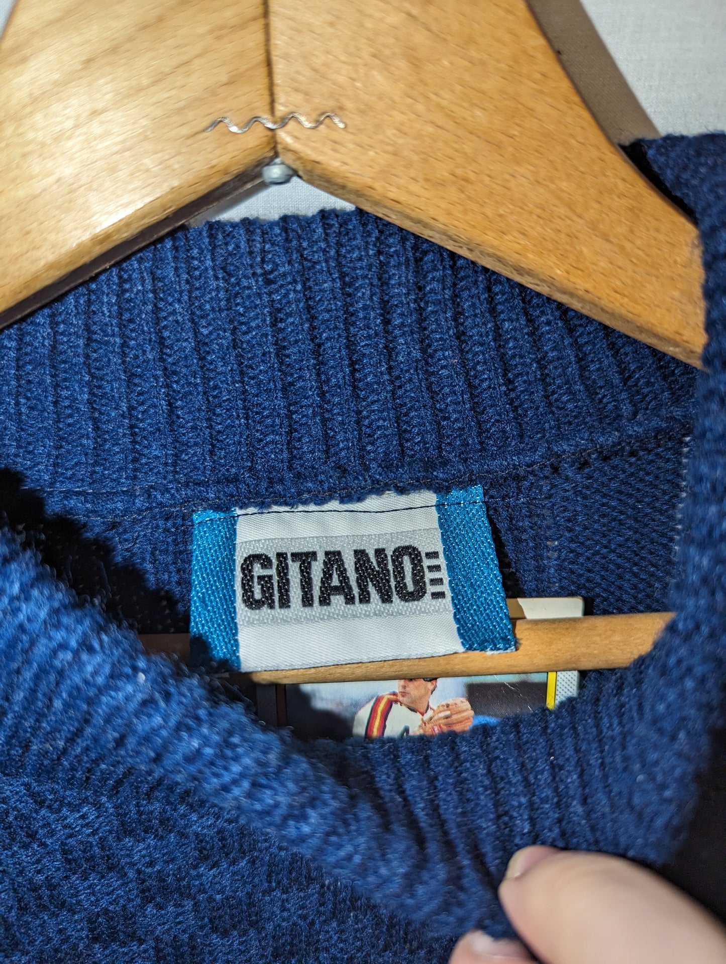 80s Gitano tribal design knit sweater