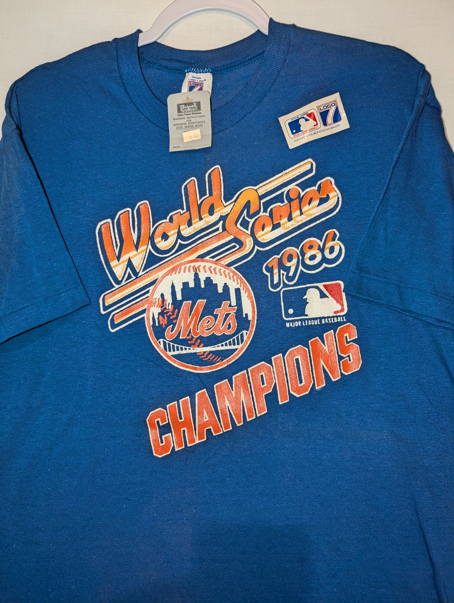 1986 NWT New York Mets World Series Champions t shirt