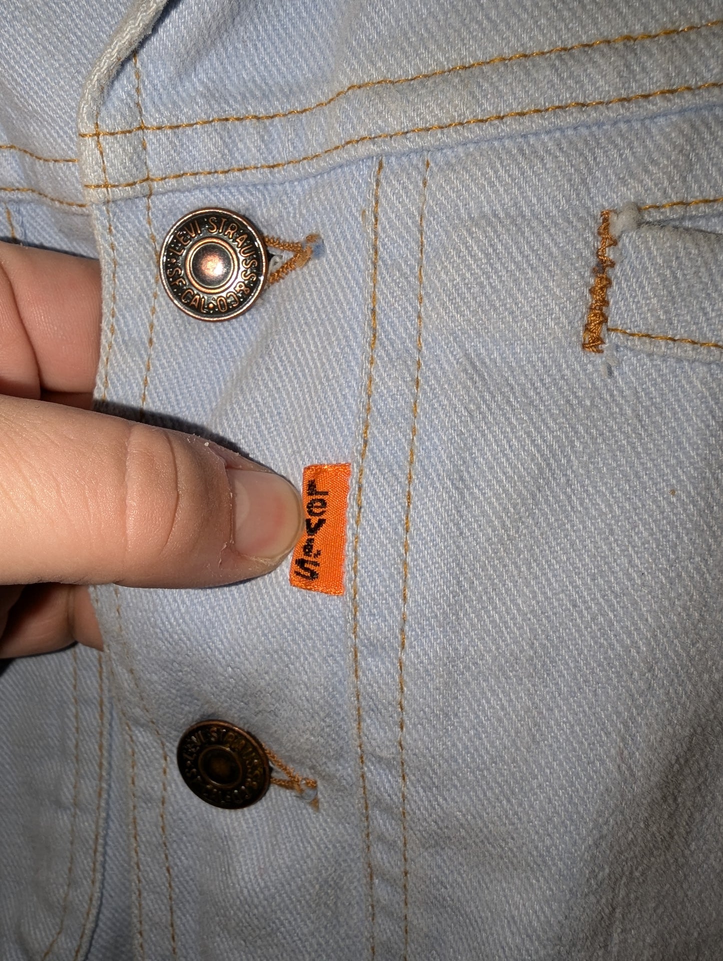 70s Levis 537 Orange Tab Denim Jacket