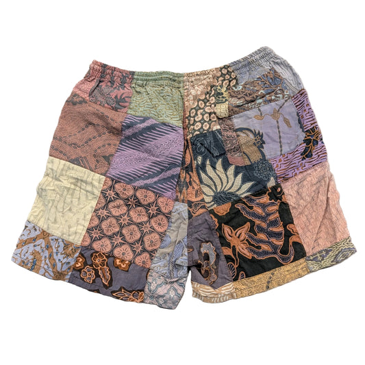 90's Hippy Patchwork Drawstring Shorts