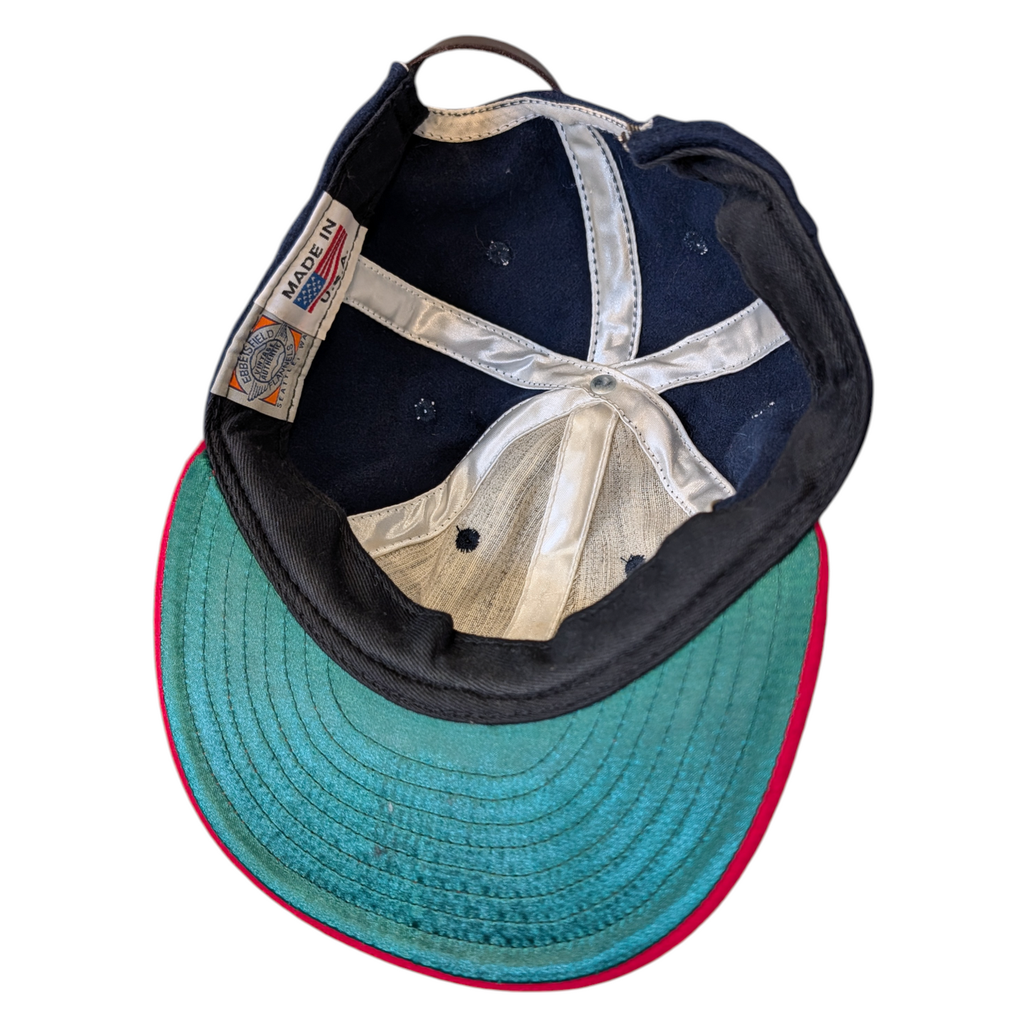 90's Wool Hartford Chiefs Varsity Style Leather Strapback Hat