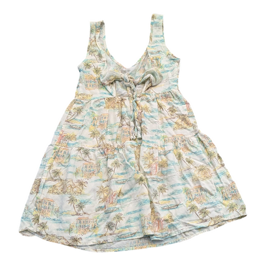 Women's 90's Rainforest Cafe AOP Boho Style Beach Dress