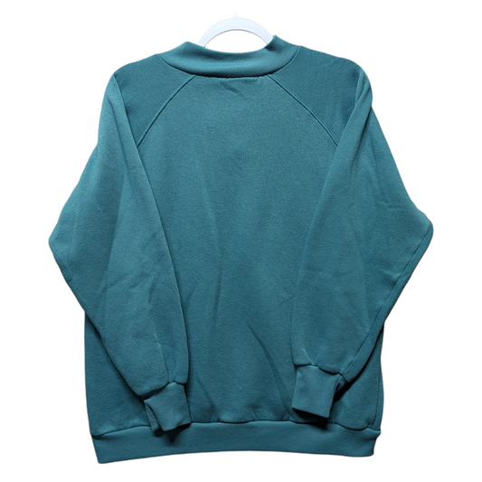 90s Rose Embroidered Granny Crewneck Sweatshirt